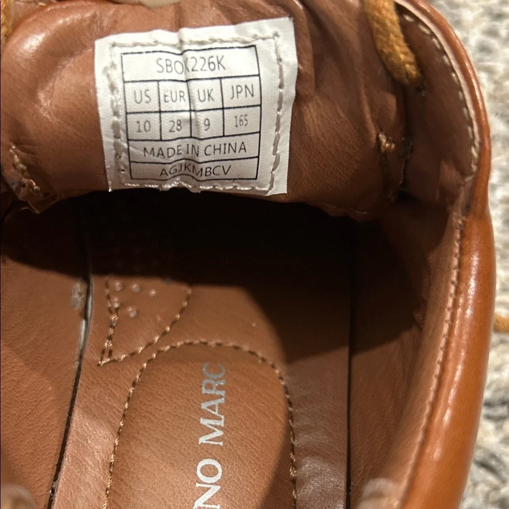 Bruno Marc Kids Brown Lace-Up Dress Shoes - Classic Leather Look